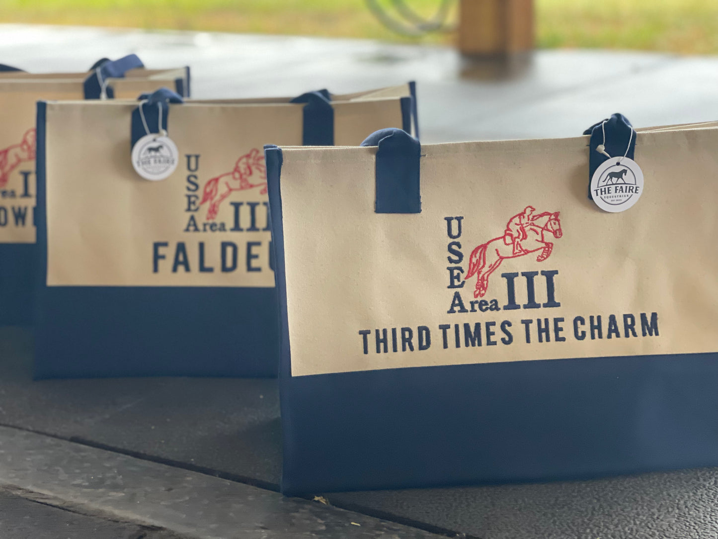 Custom Cream Ringside Tote