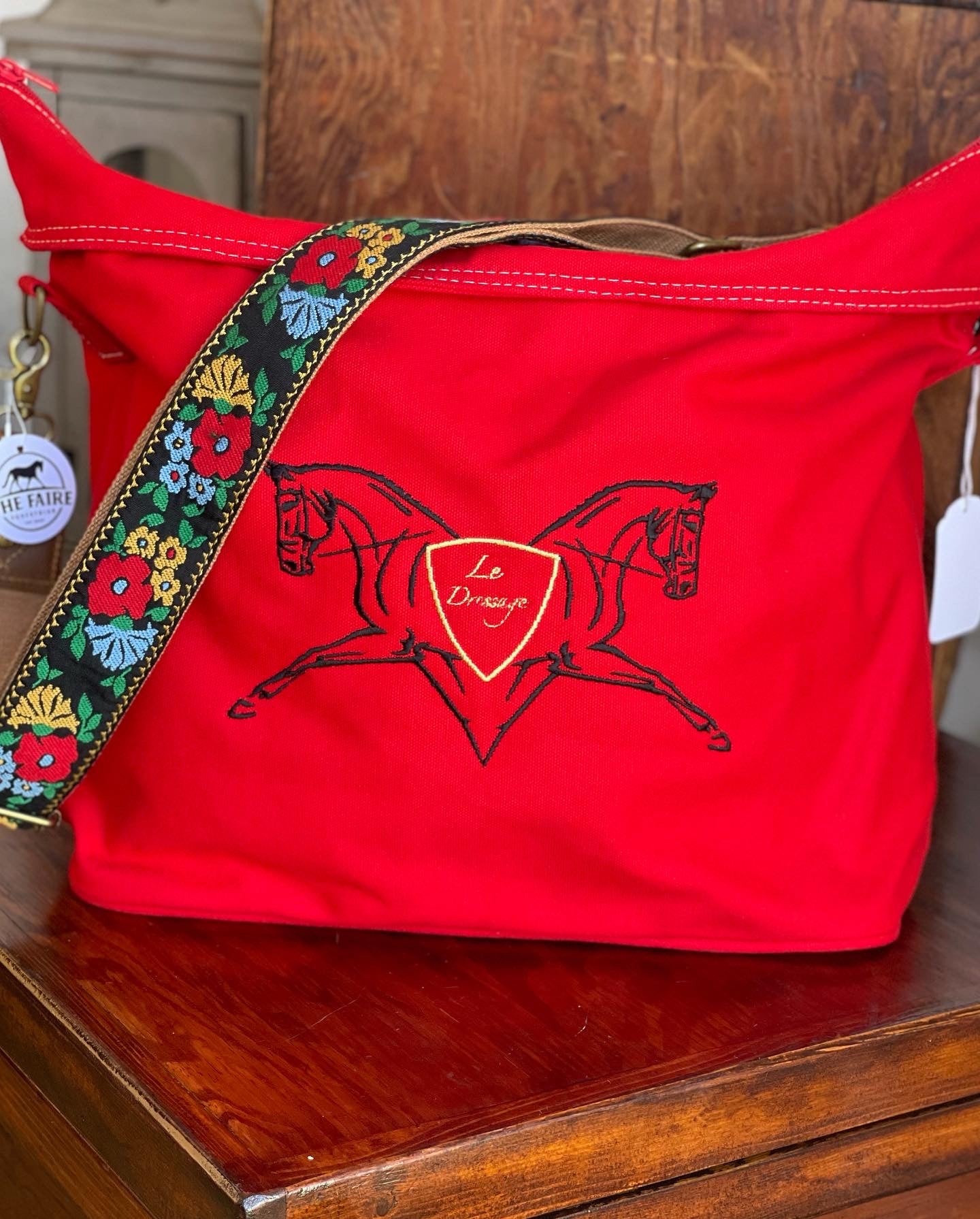 Custom Red Ringside Tote