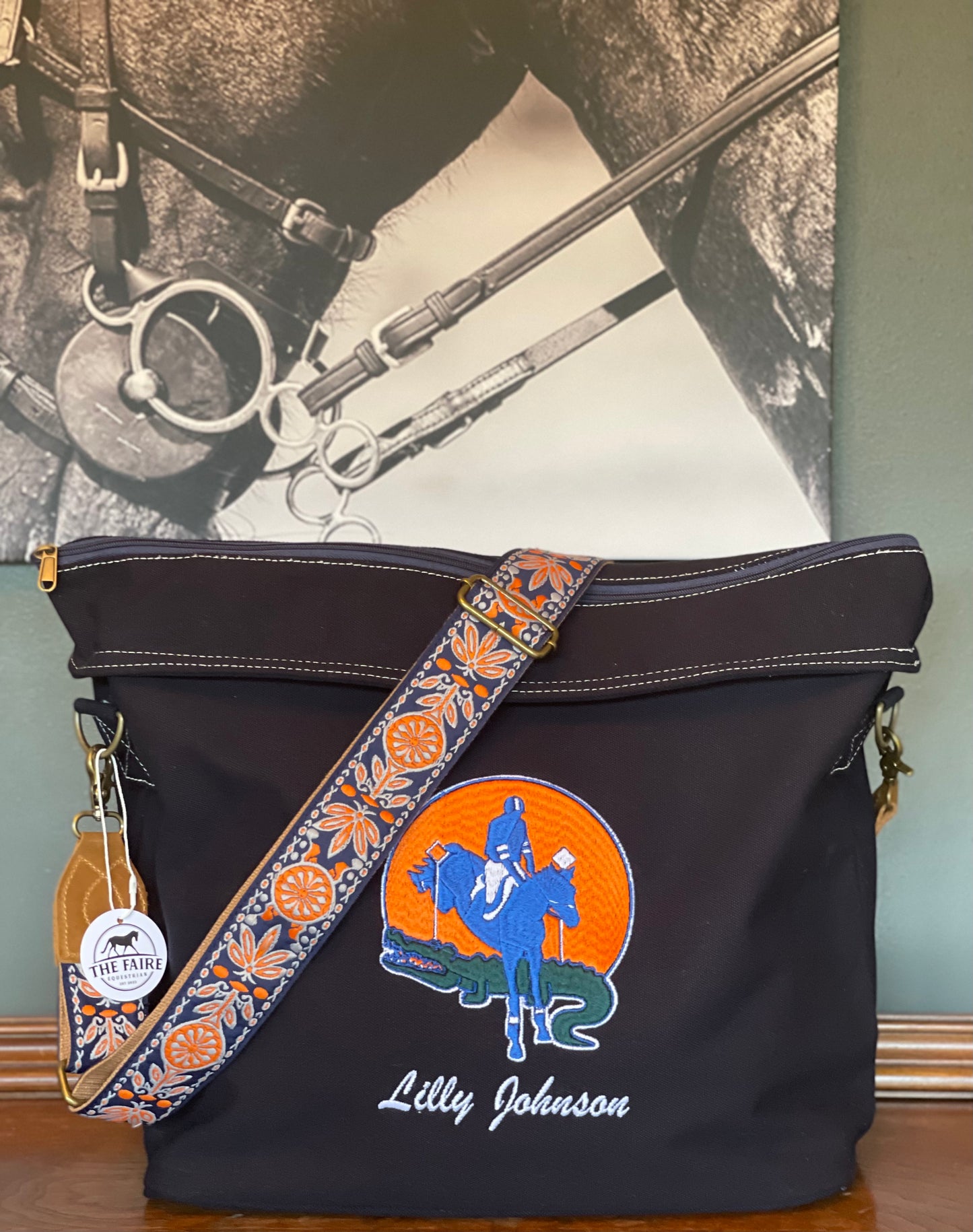 Custom Navy Ringside Tote