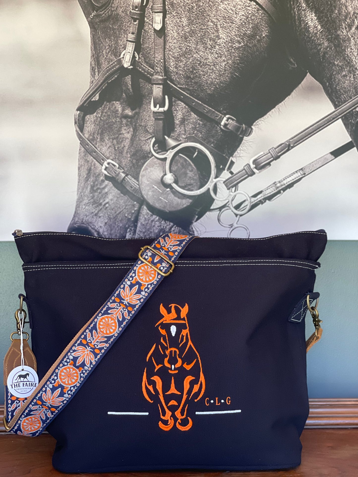 Custom Navy Ringside Tote