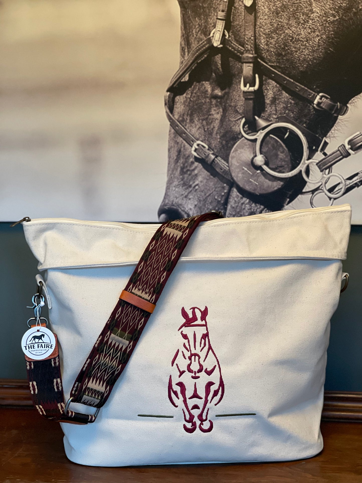 Custom Cream Ringside Tote