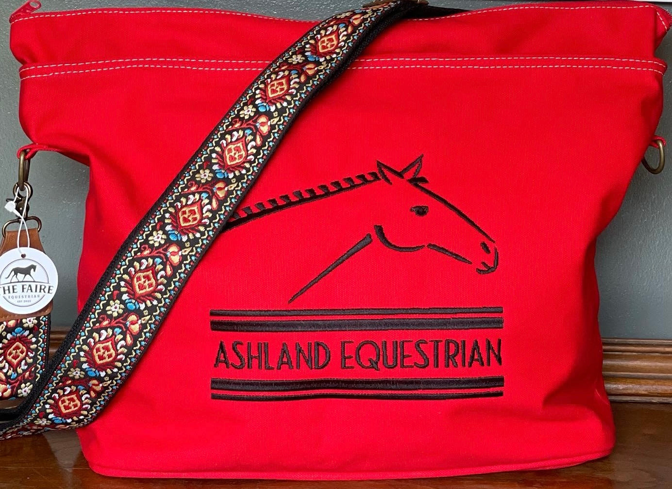Custom Red Ringside Tote