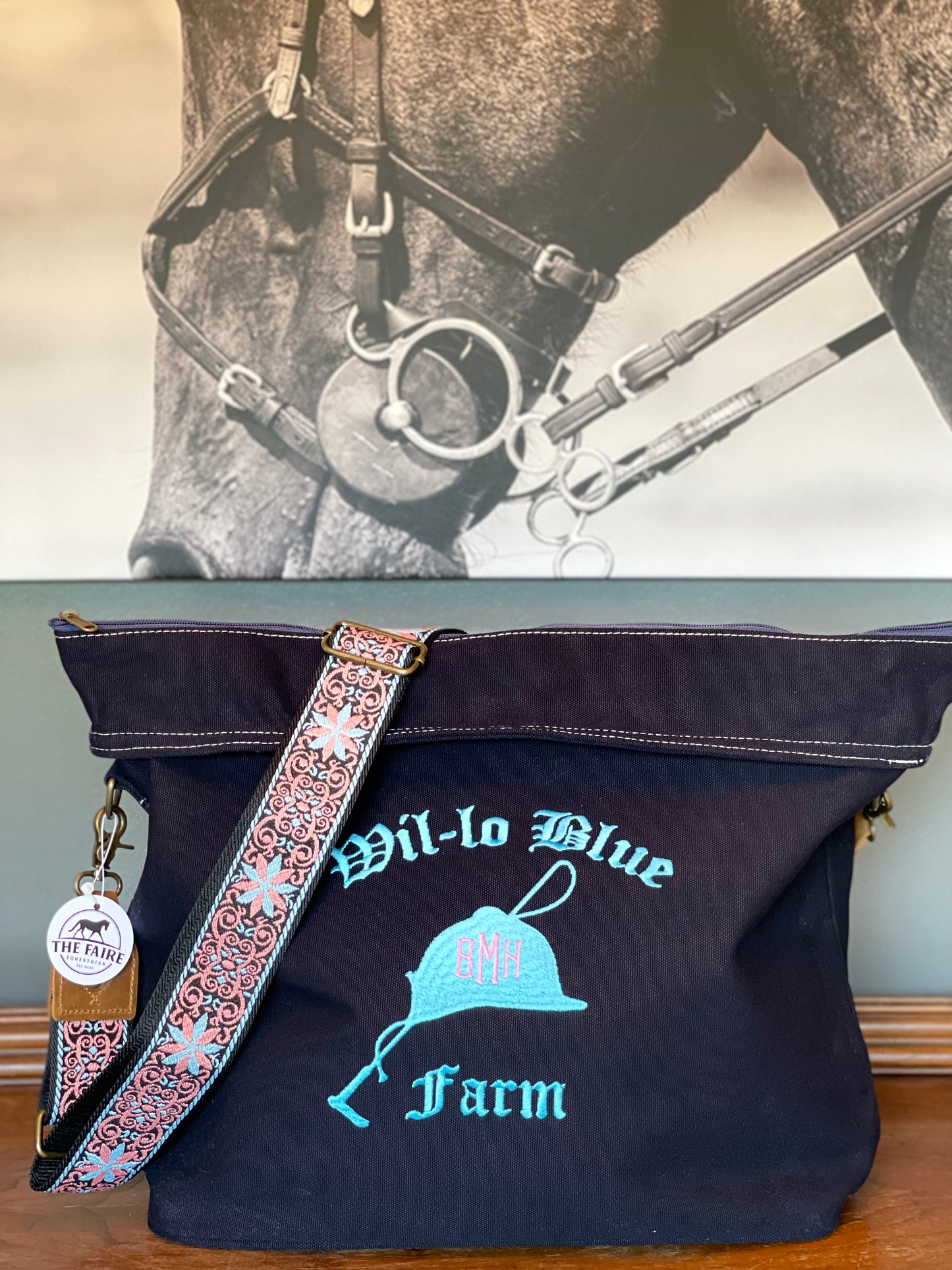 Custom Navy Ringside Tote