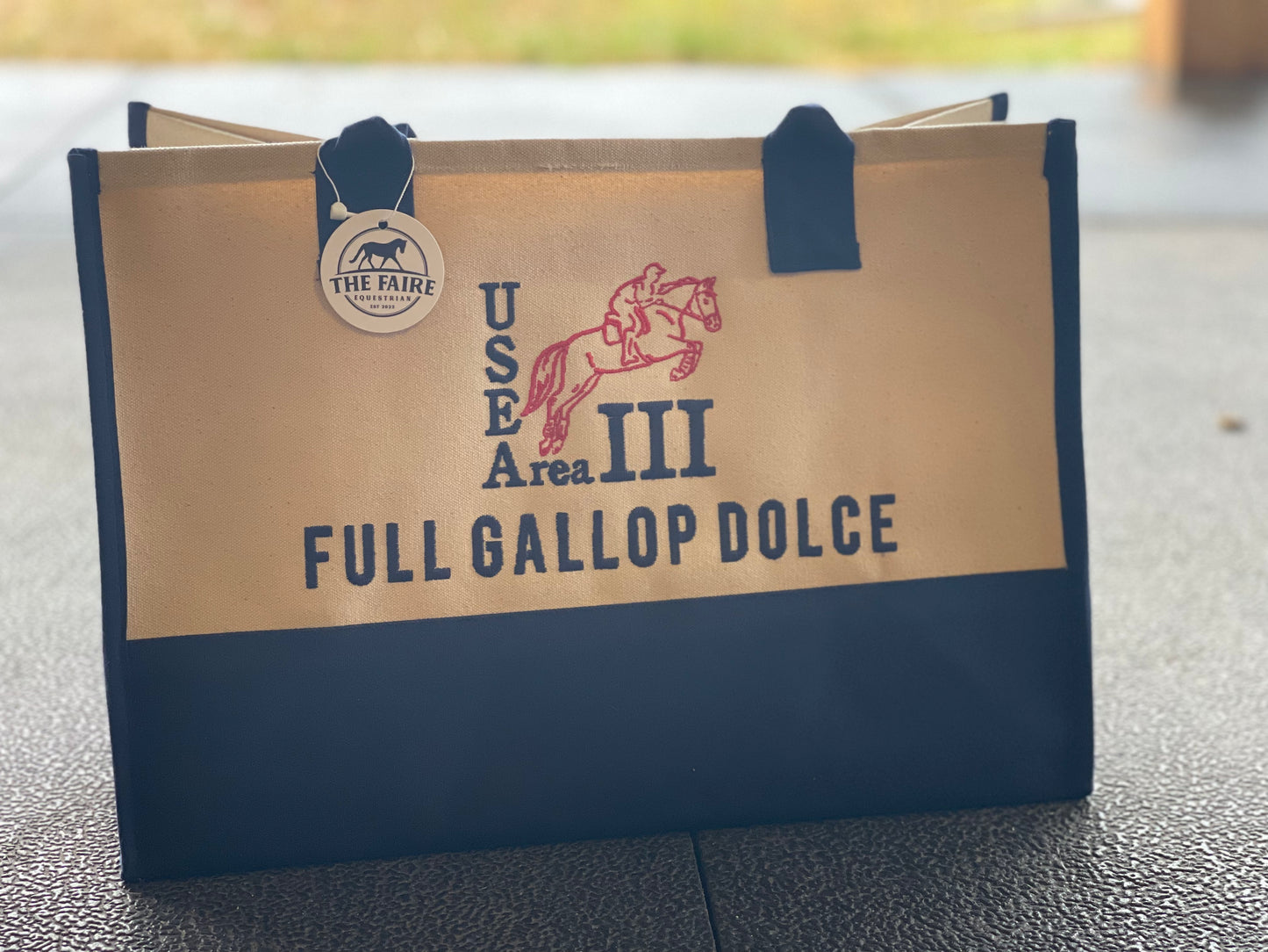 Custom Cream Ringside Tote