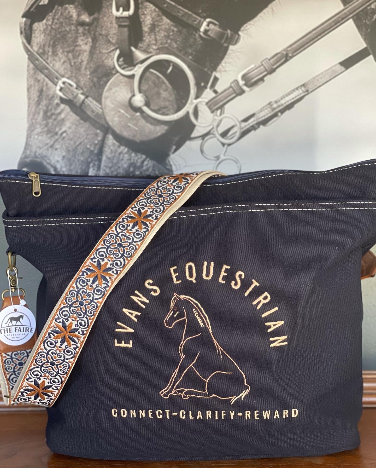 Custom Navy Ringside Tote