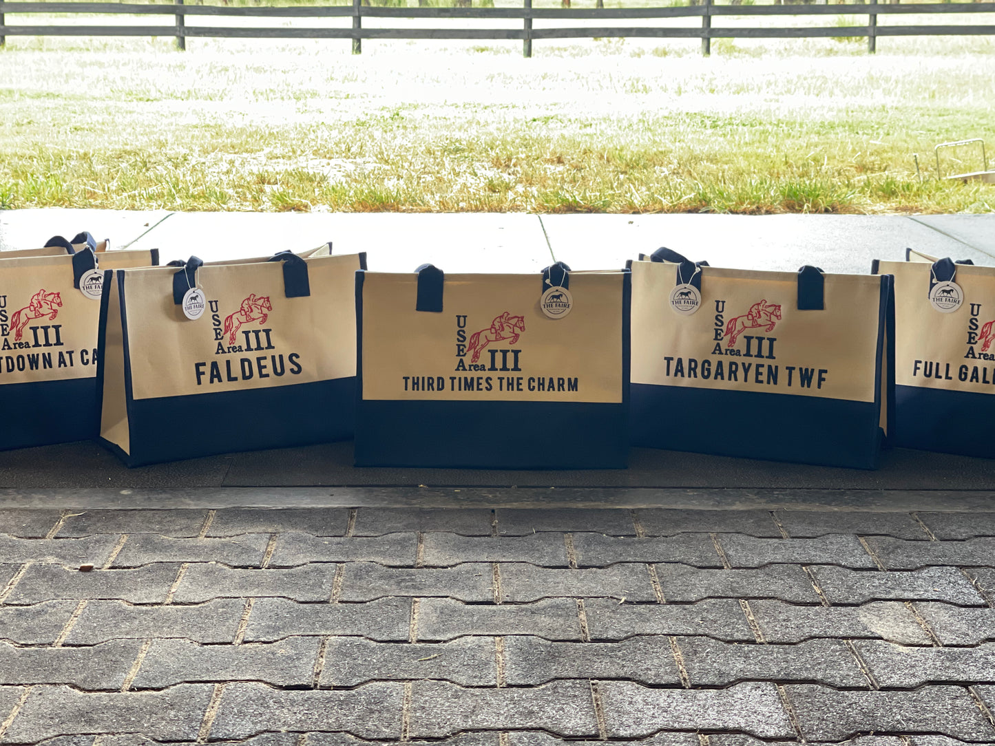 Custom Cream Ringside Tote