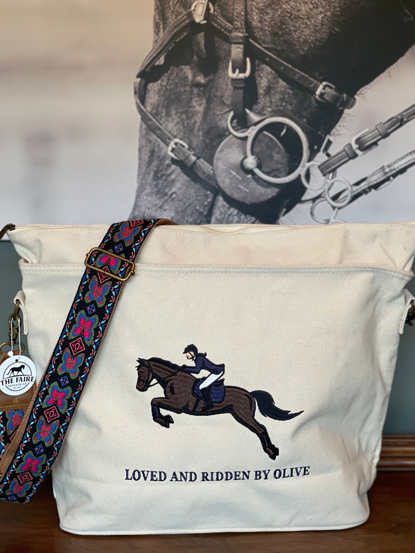 Custom Cream Ringside Tote