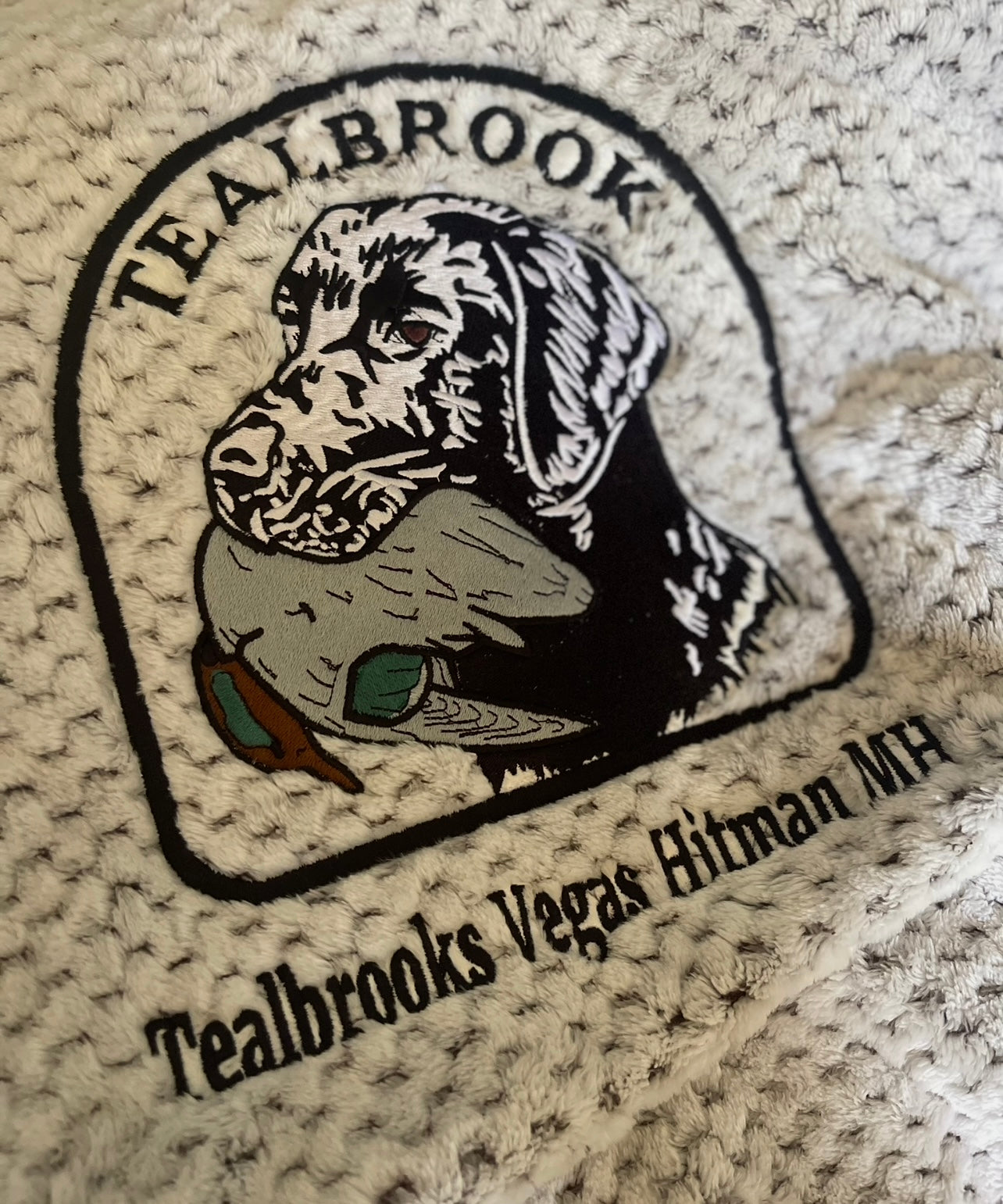 Custom Tealbrook blanket