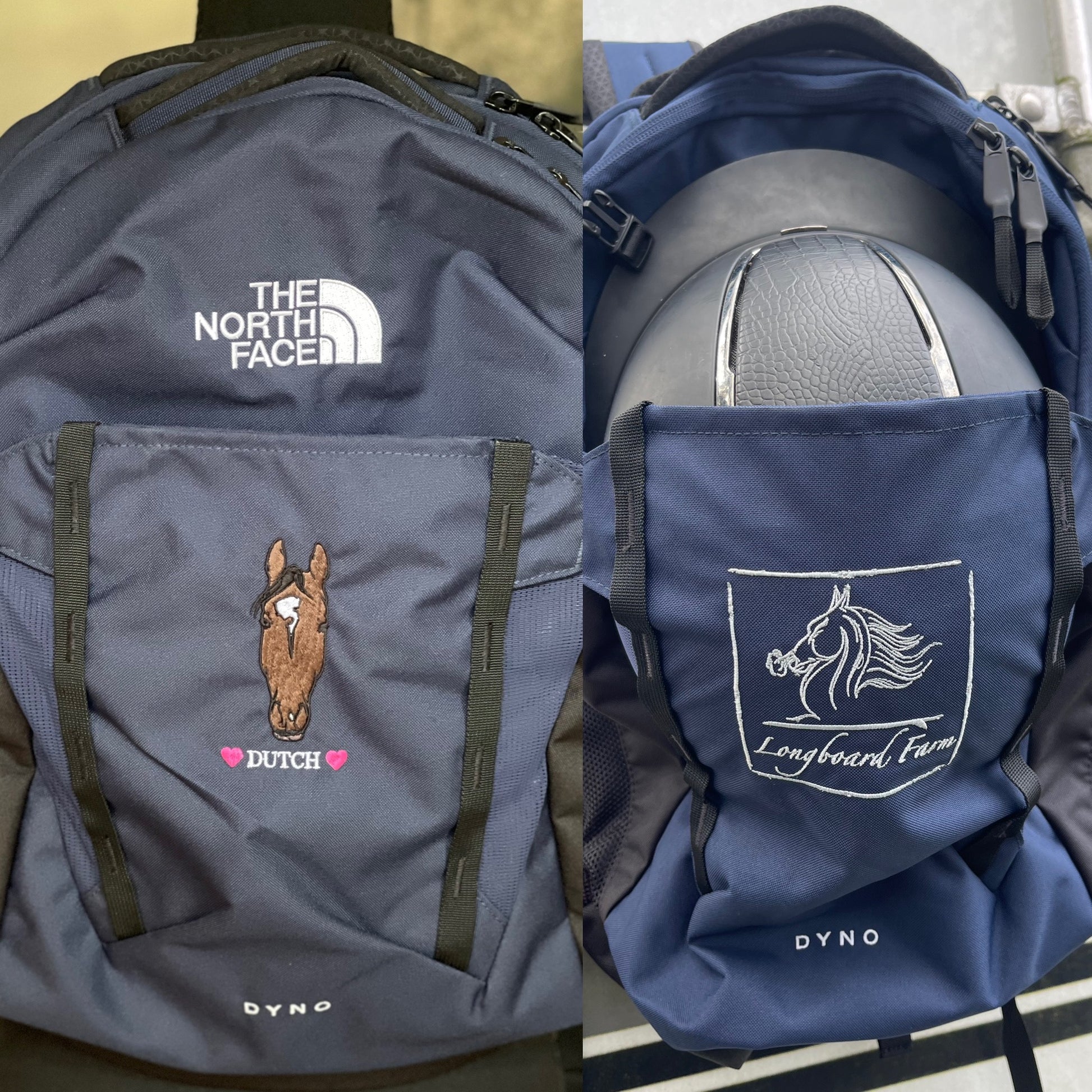 north face diad backpack North Face Dyno BackPack with pouch – The Faire Equestrian