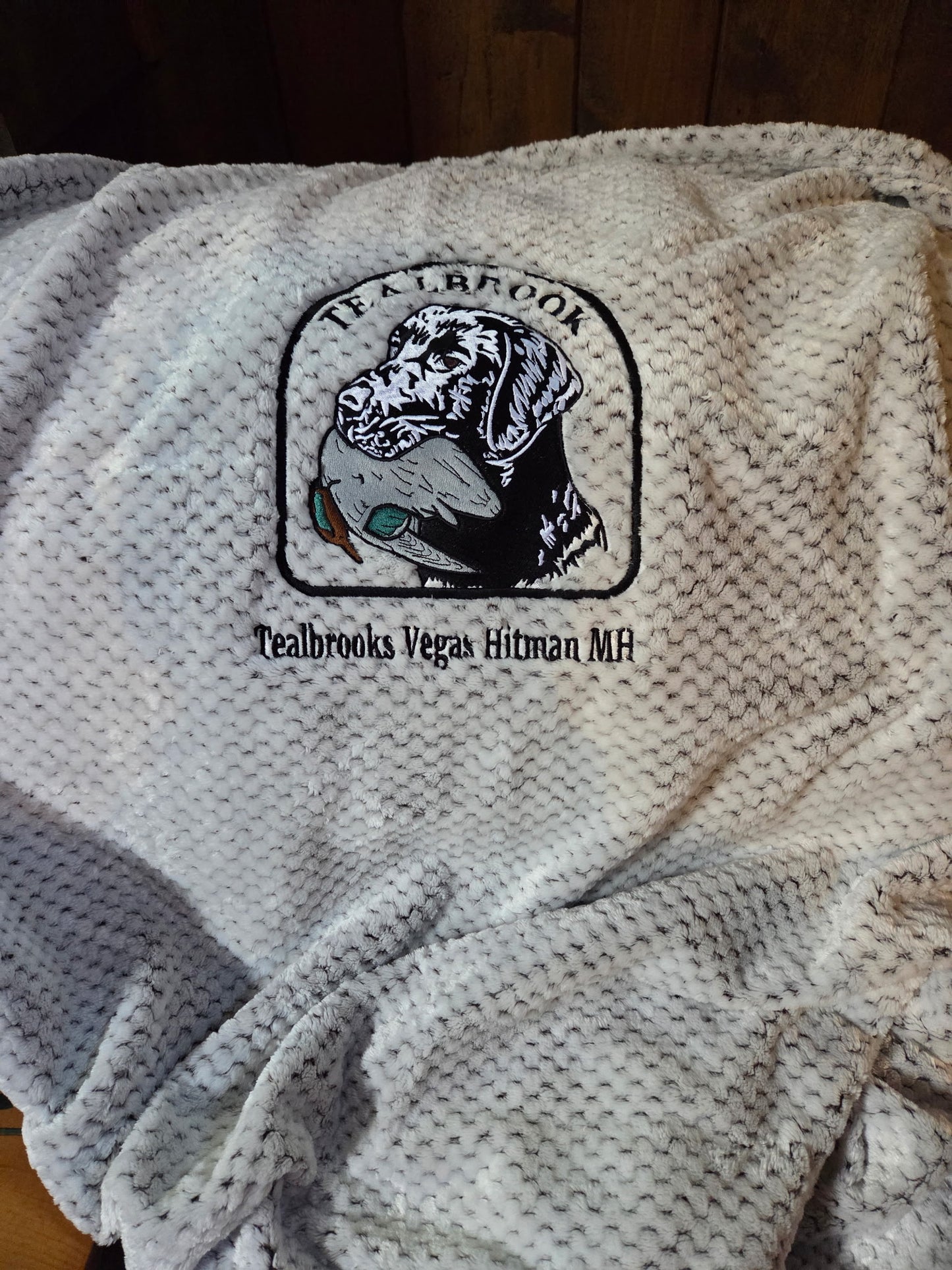 Custom Tealbrook blanket