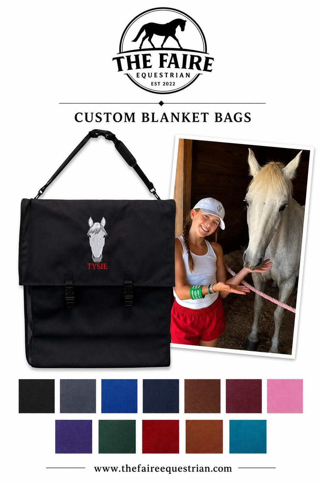 Custom Stall Front or Blanket Bag
