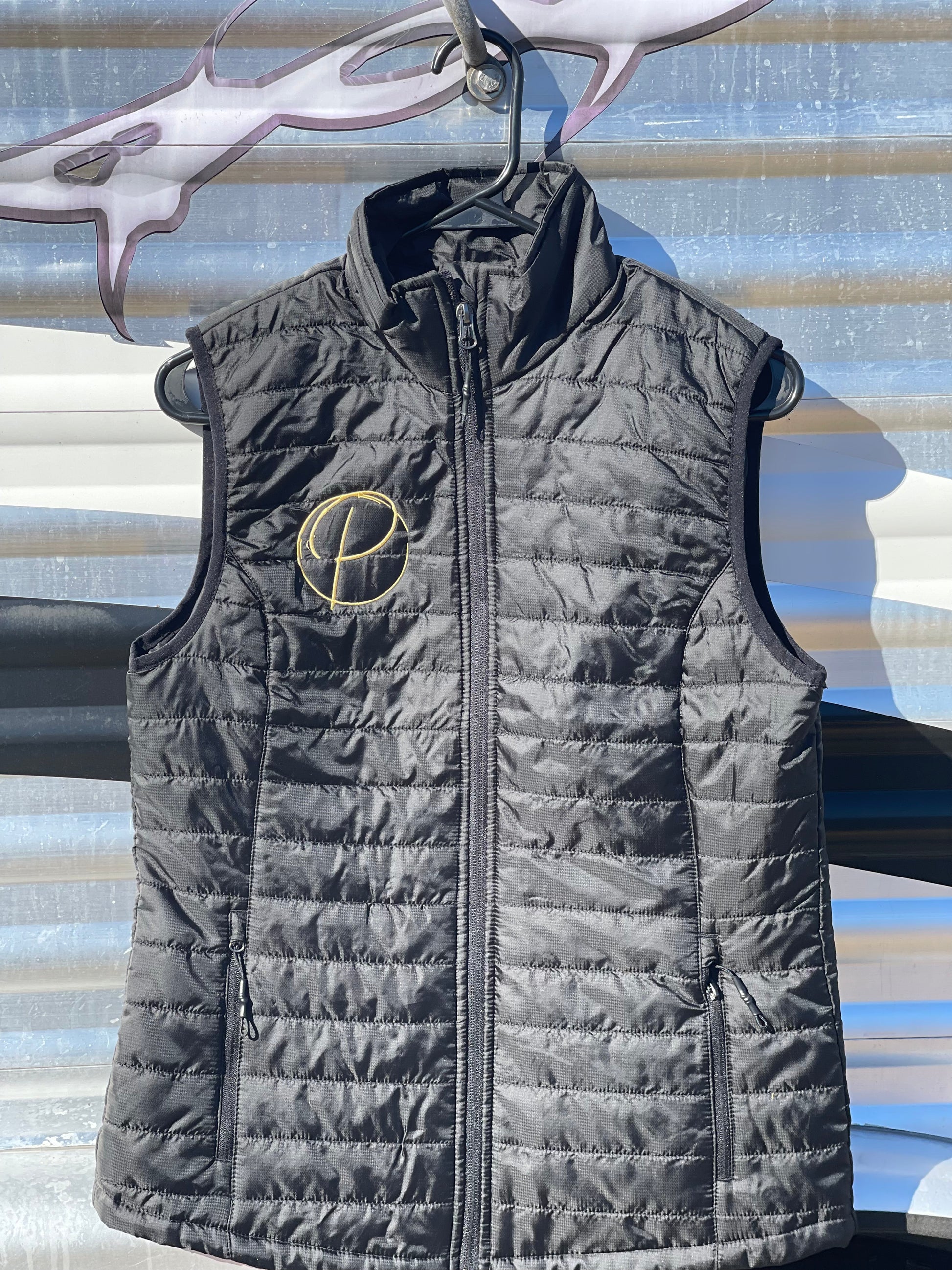 Plus Size Monogrammed Puffy Vest Personalized Vest Warm Puff 